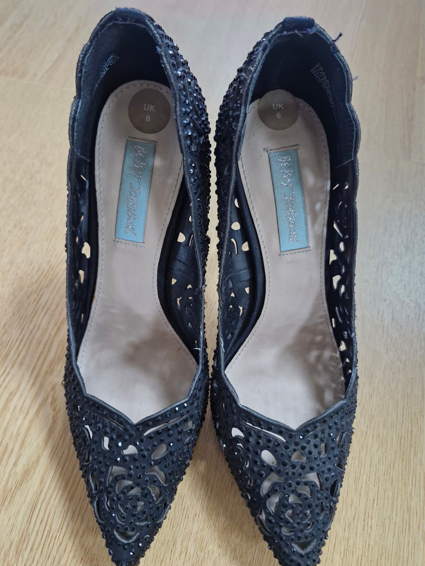 Black Betsy Johnsons, well worn UK6