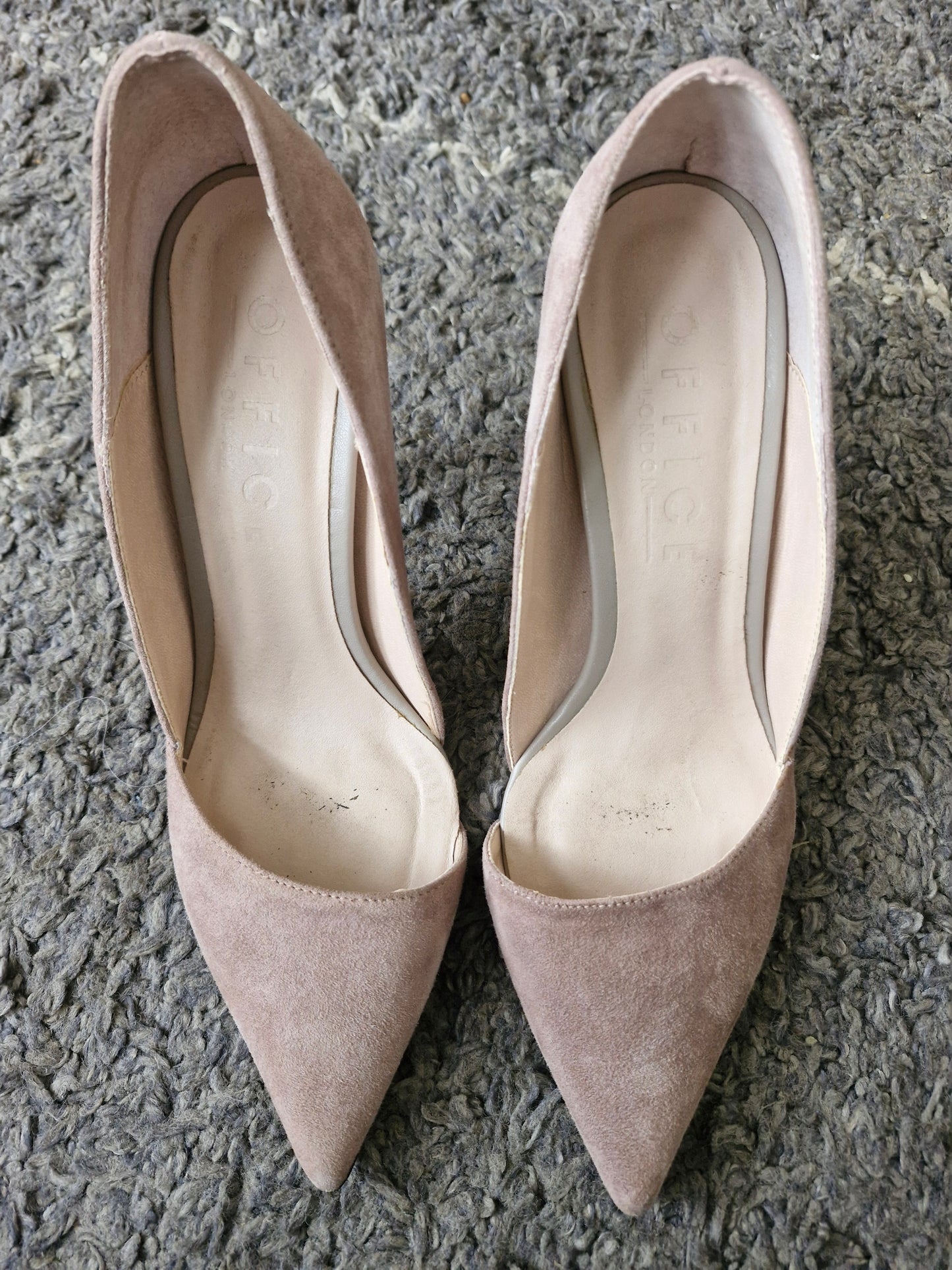 Taupe coloured cutaway Heels by Office