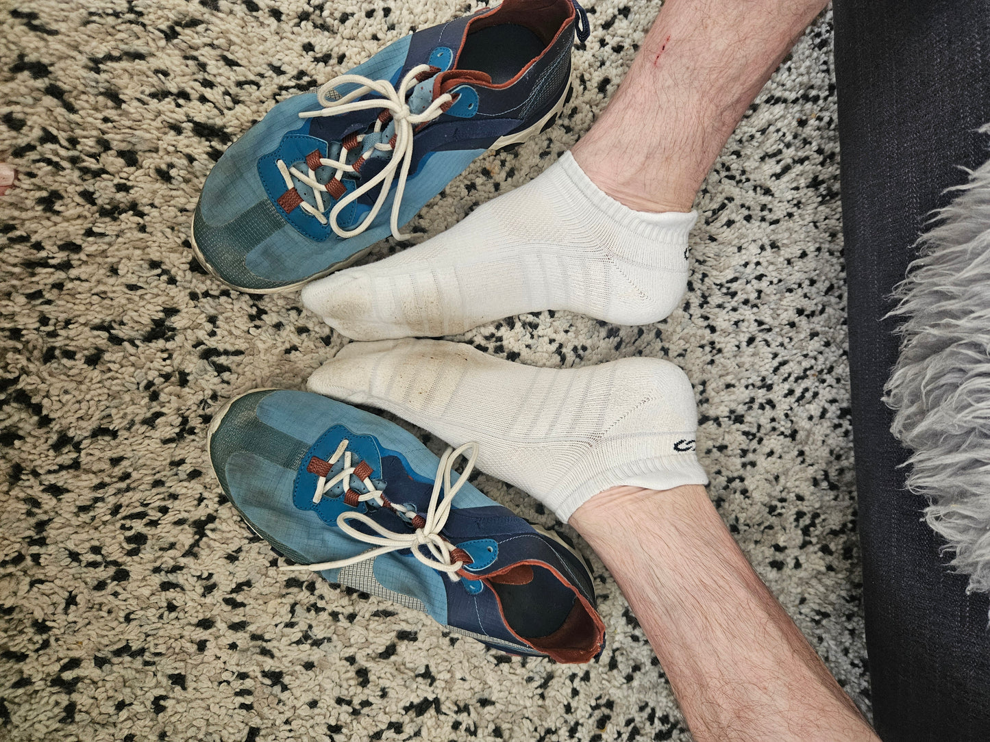 Sweaty and Well Worn size UK10 Male Trainer Socks