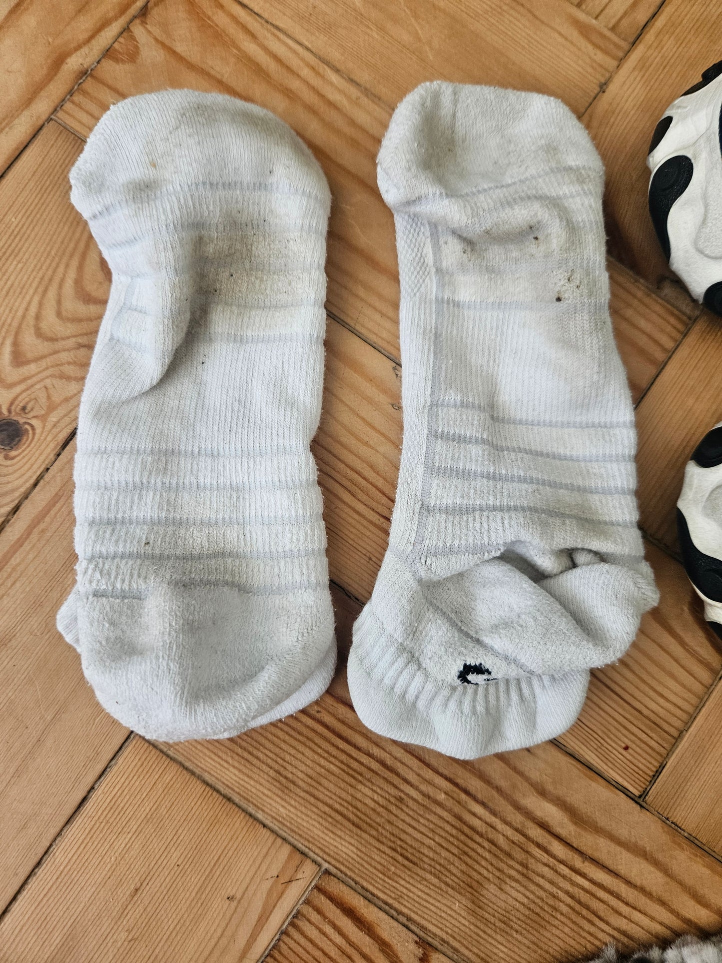 Sweaty and Well Worn size UK10 Male Trainer Socks