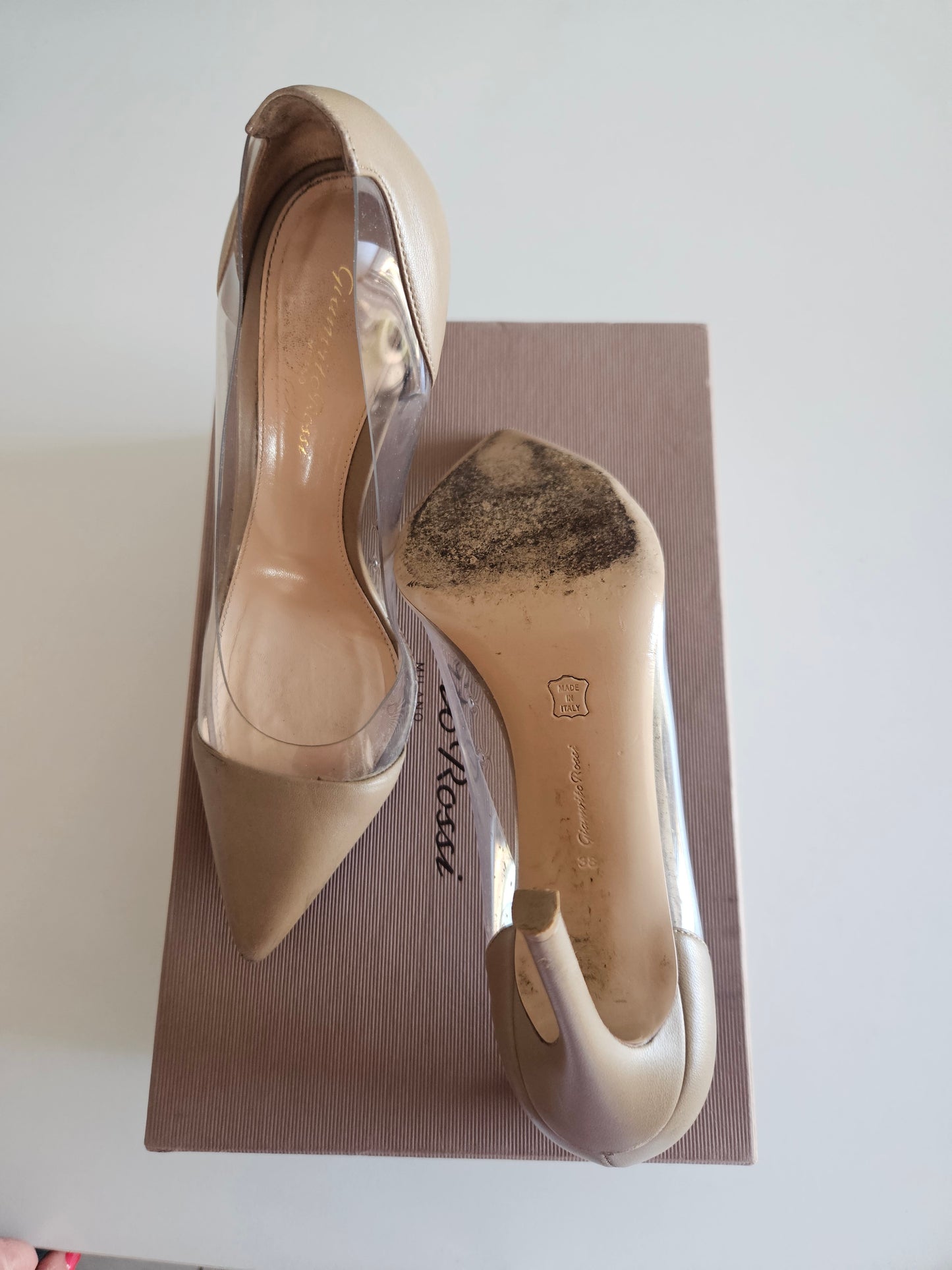 Plexi leather Gianvito Rossi Pumps / Well Worn