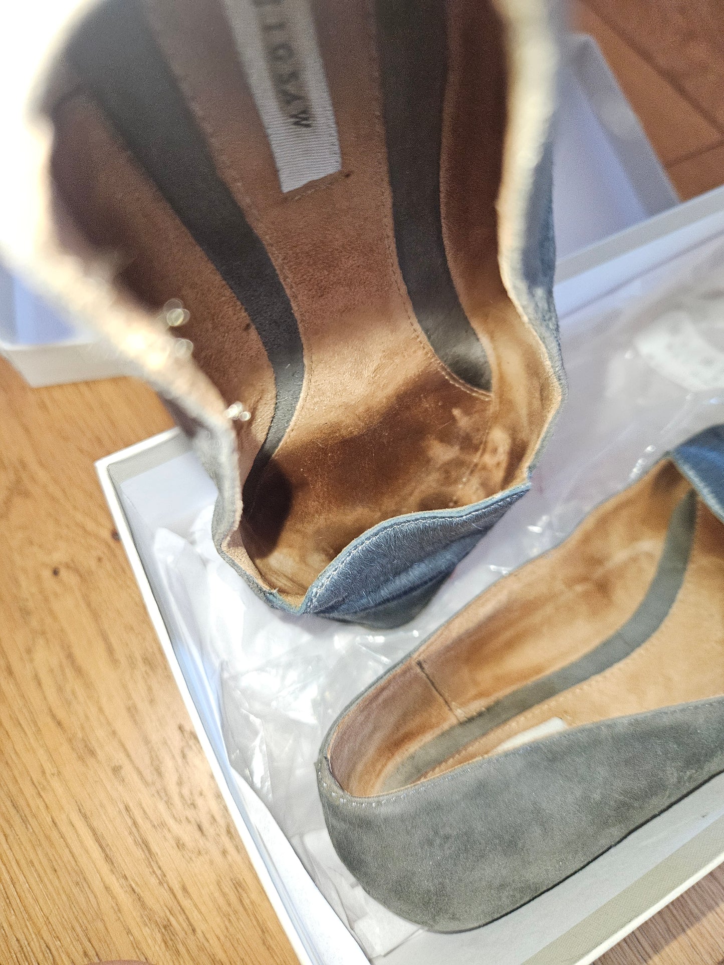 Beautiful Red Heels with Strap / UK5 / Well Worn