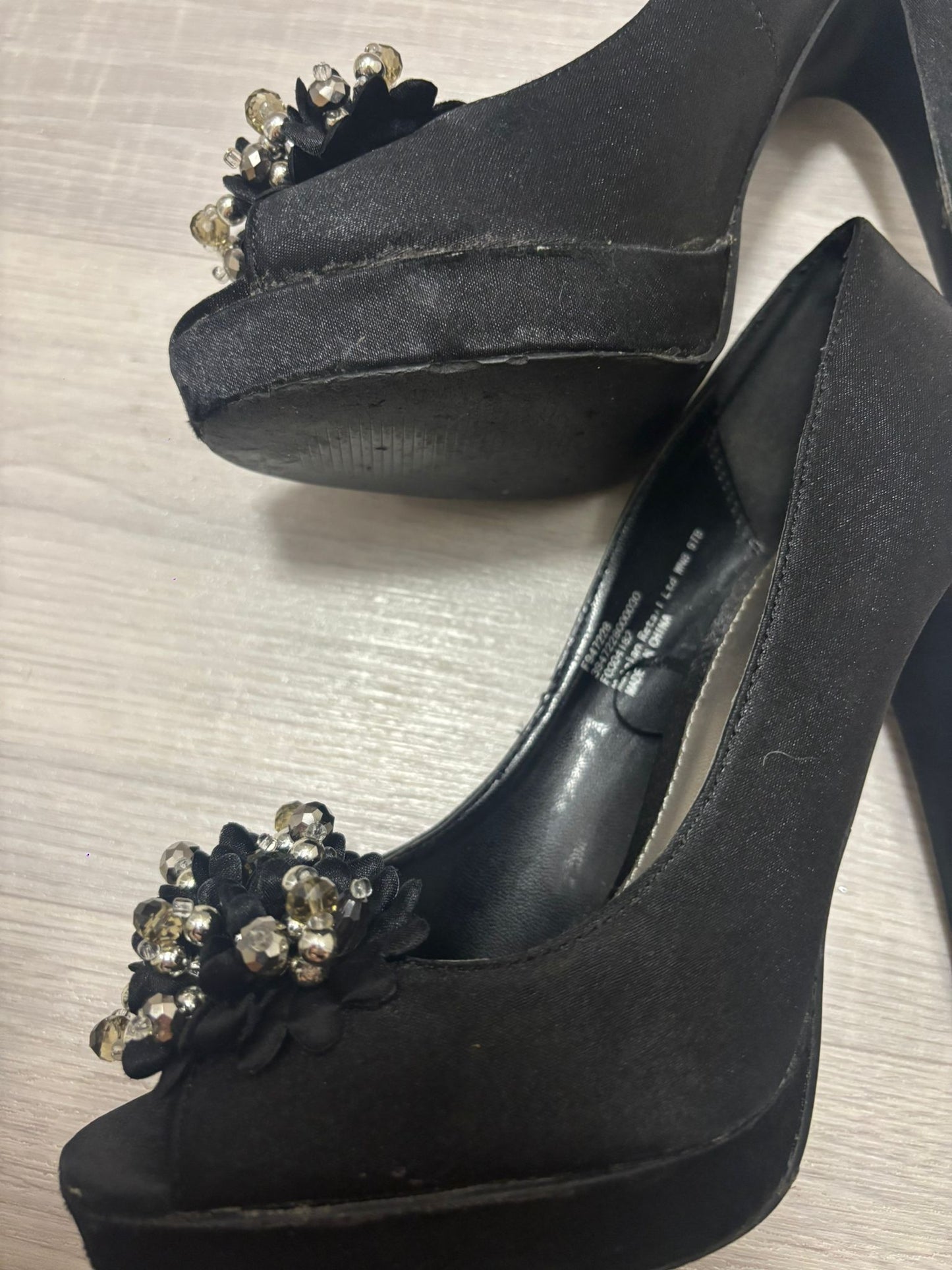 Worn shoes and tights