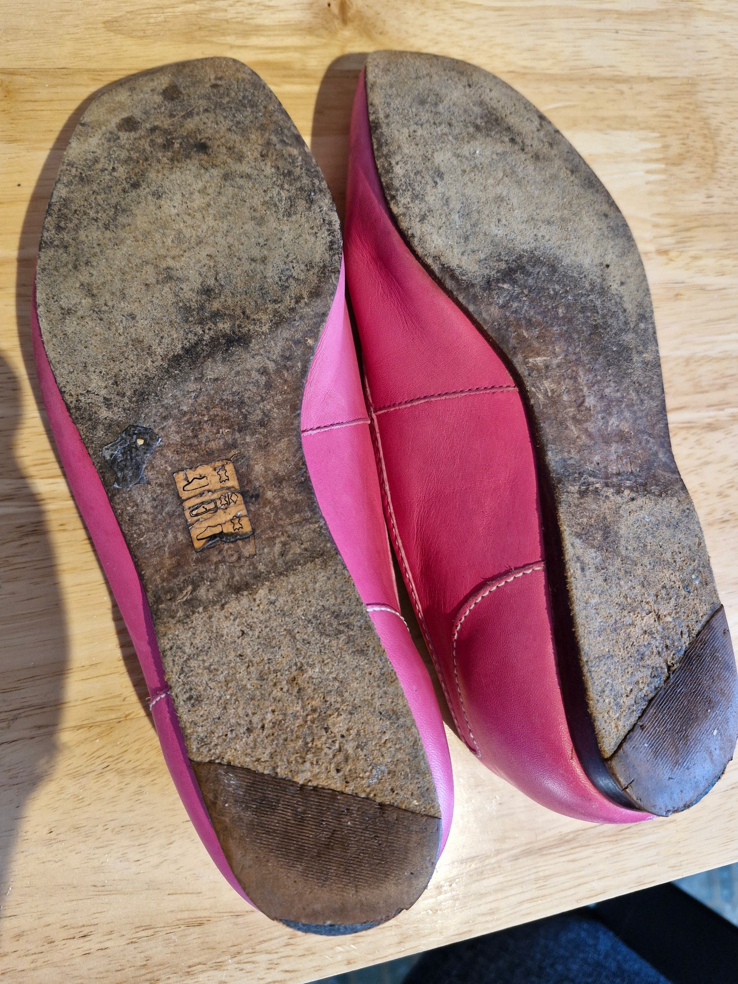 Pink Flat shoes - Heavily Worn
