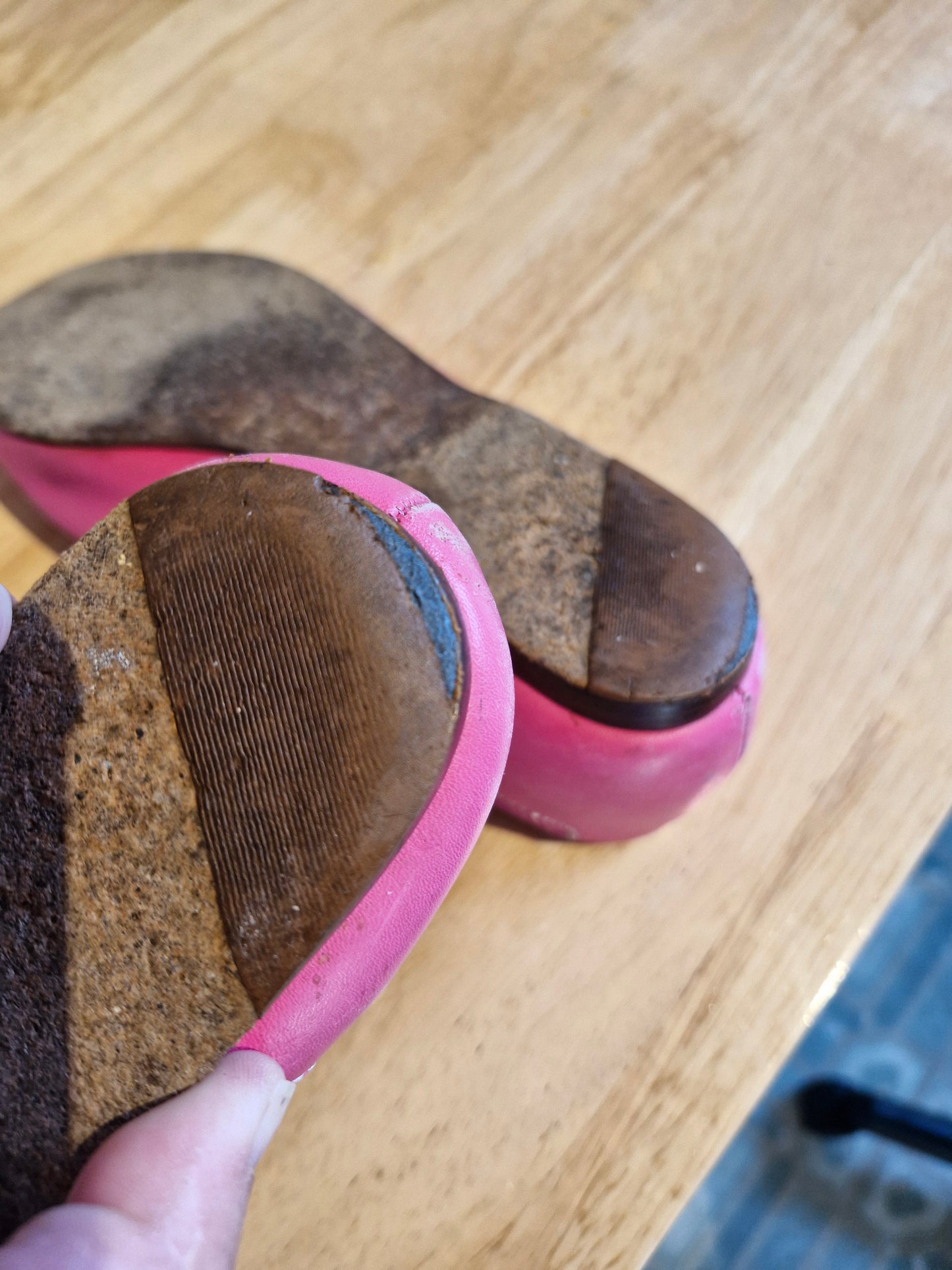 Pink Flat shoes - Heavily Worn