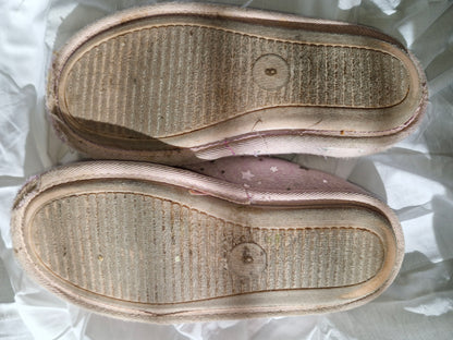 Heavily Worn Pink Slippers - Medium Scent UK6