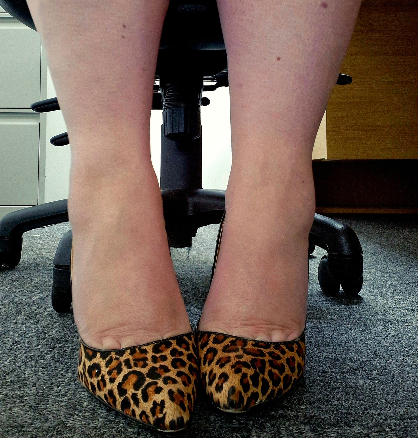 Leopard Print Lipsy Heels, well worn UK6