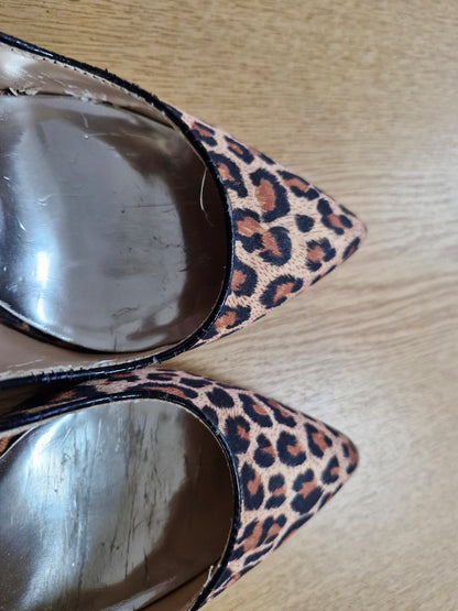 Leopard Print Lipsy Heels, well worn UK6