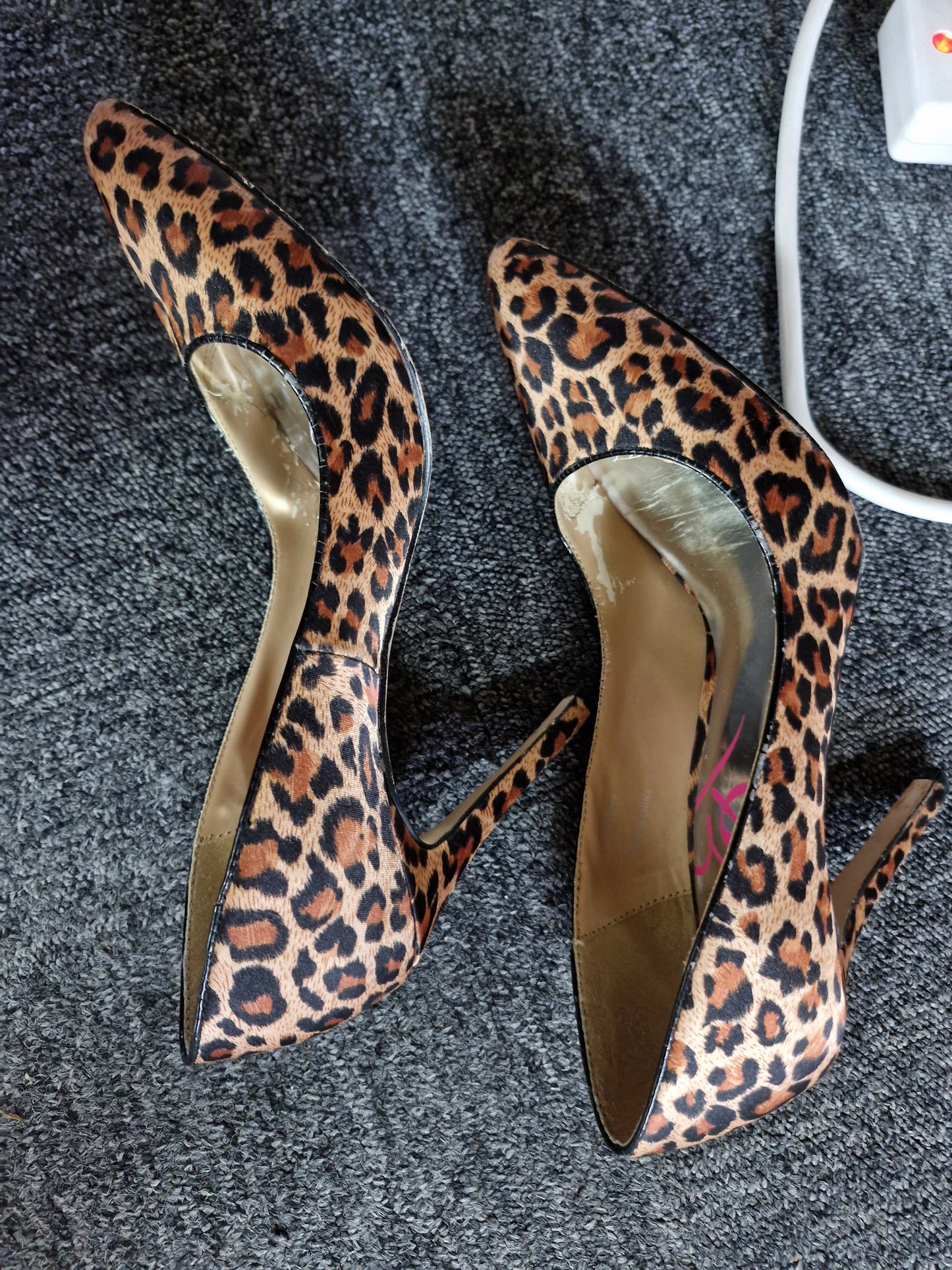 Leopard Print Lipsy Heels, well worn UK6