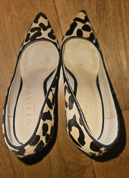 Leopard Print Heels, Well-Worn / UK5
