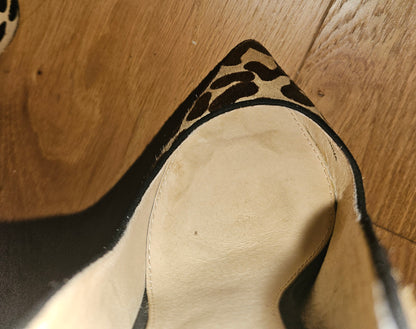 Leopard Print Heels, Well-Worn / UK5