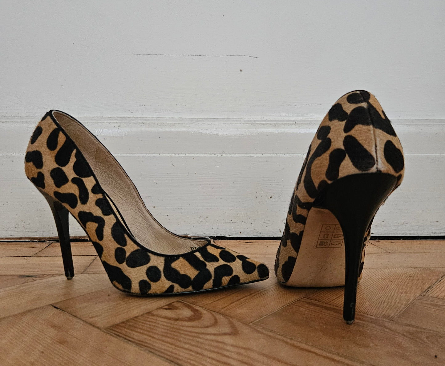 Leopard Print Heels, Well-Worn / UK5