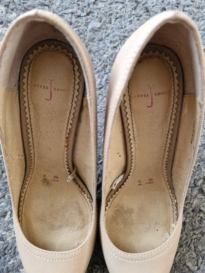 Jasper Conran well worn nude heels / UK6