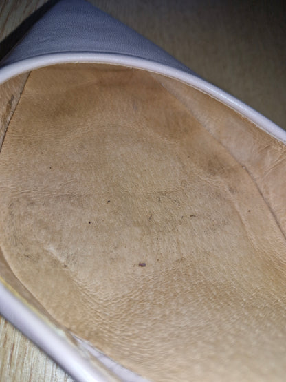 Beige cutaway heels / UK6