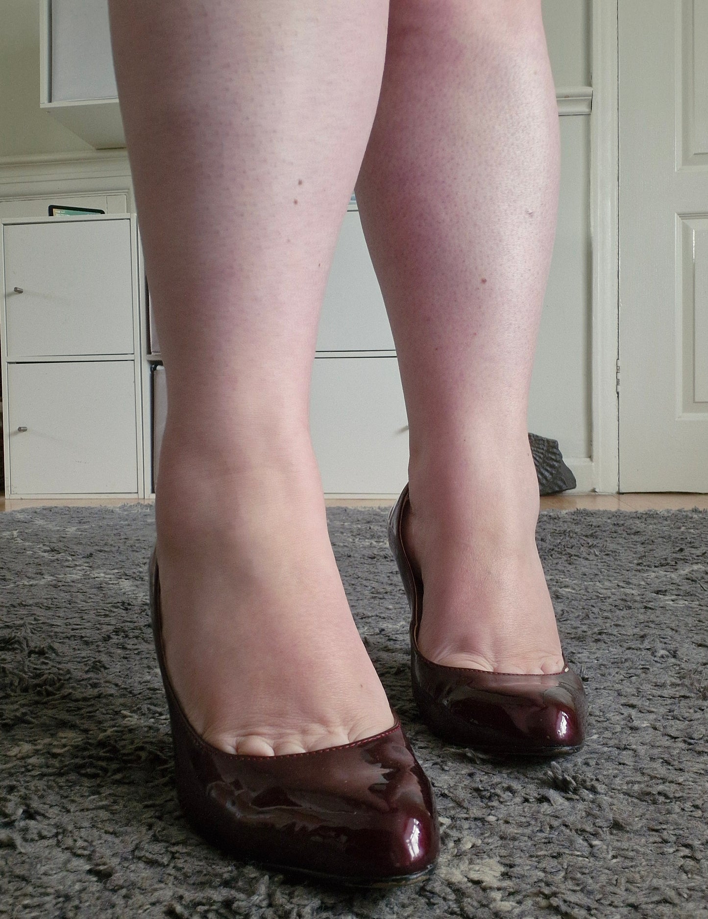 Burgundy Mida in Pelle / Well Worn/ UK6