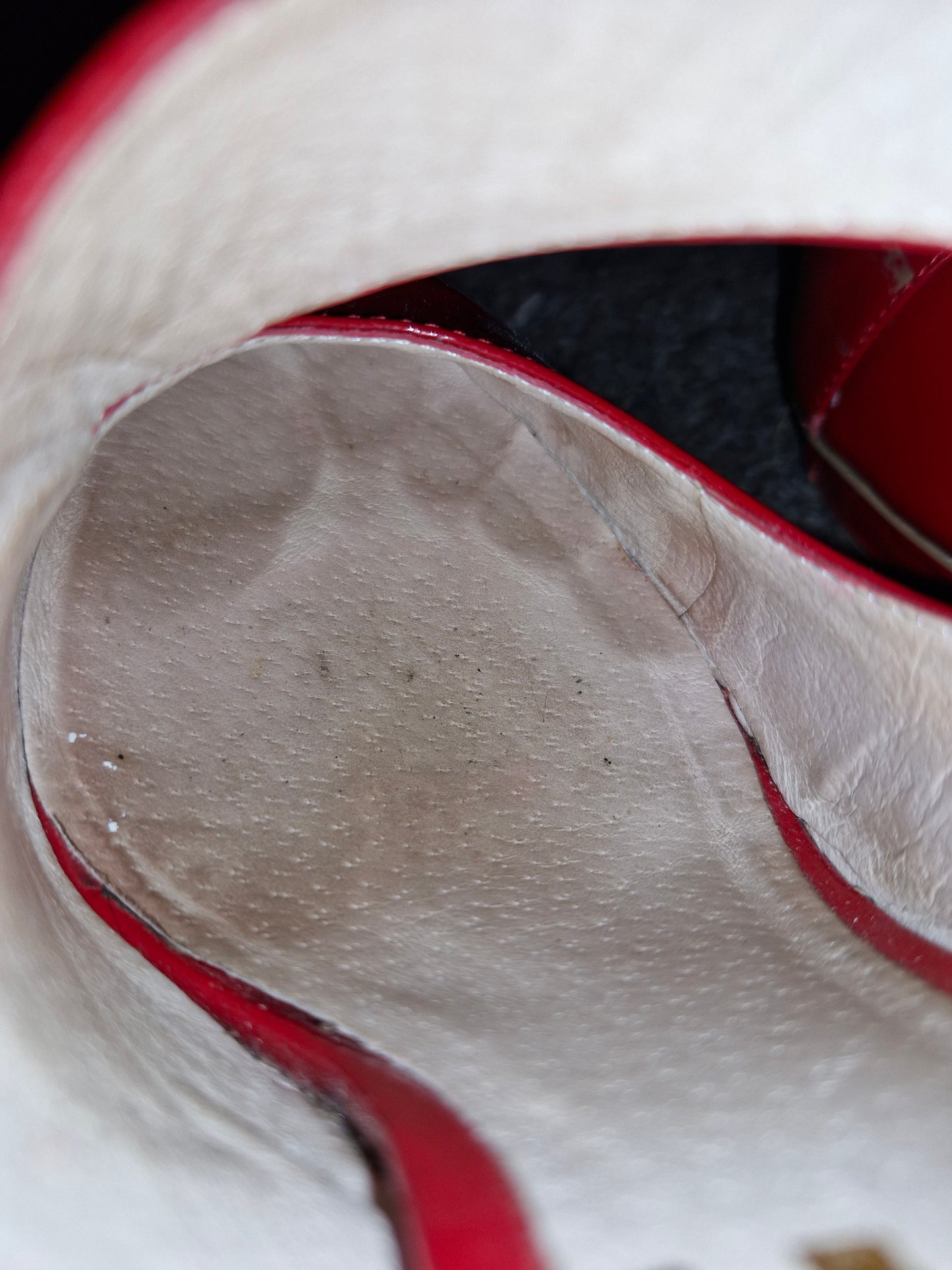 Patent Mary Jane Red Pumps / UK6