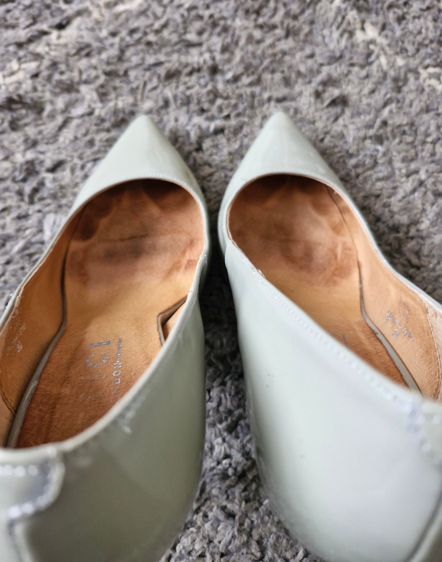 Grey Office Heels / Well Worn / UK6