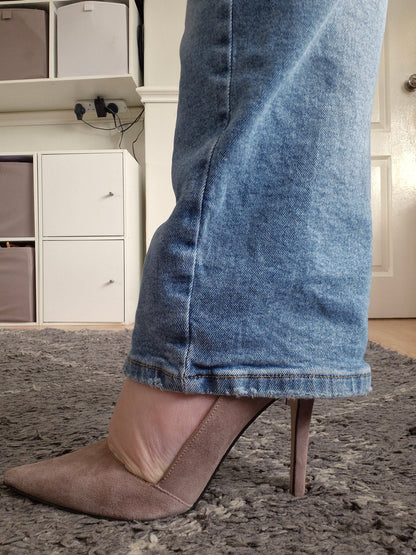 Taupe coloured cutaway Heels by Office