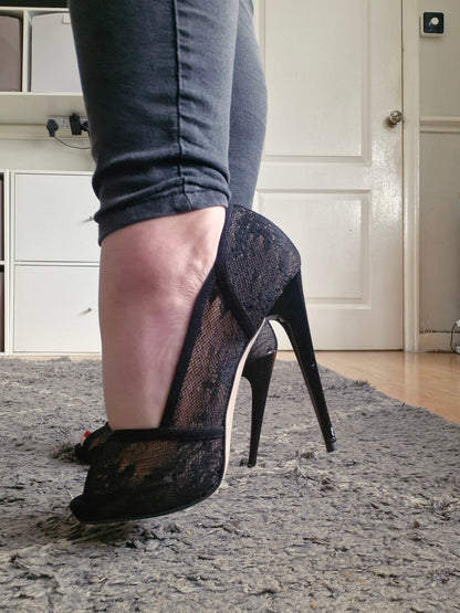 Lace peeped toes / UK6