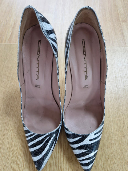Amazing Zebra Print Identità Shoes