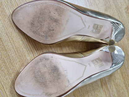 Gold Dune Heels / UK6 / Well Worn