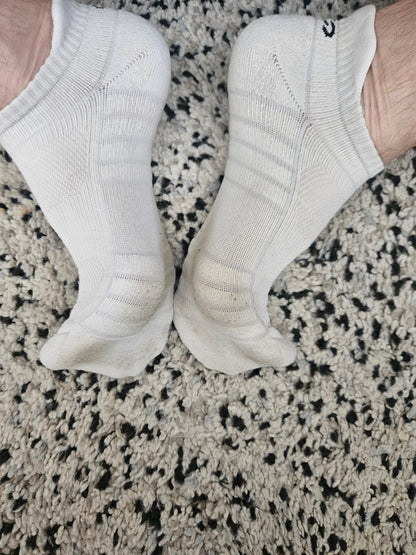 Sweaty and Well Worn size UK10 Male Trainer Socks