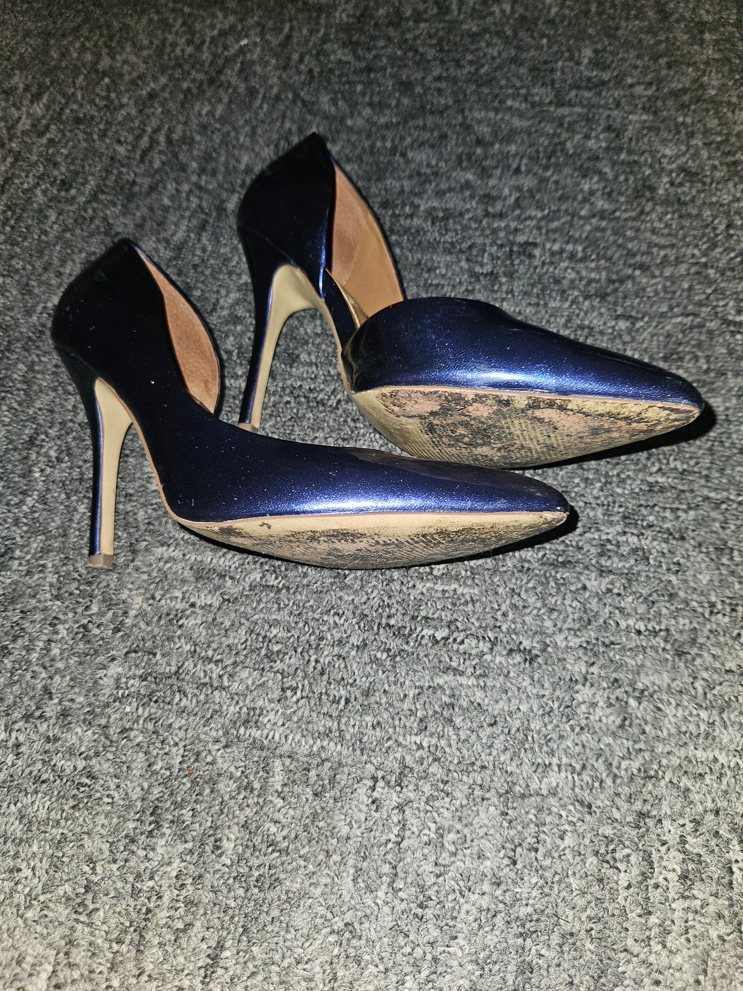 Electric Blue Steve Madden Cutaway Heels UK5