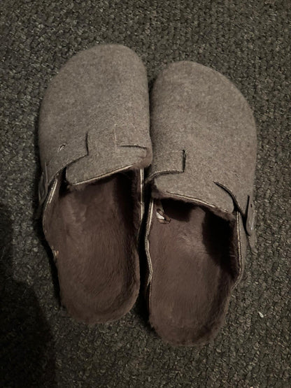 Highly scented, sweat soaked well worn slippers UK8
