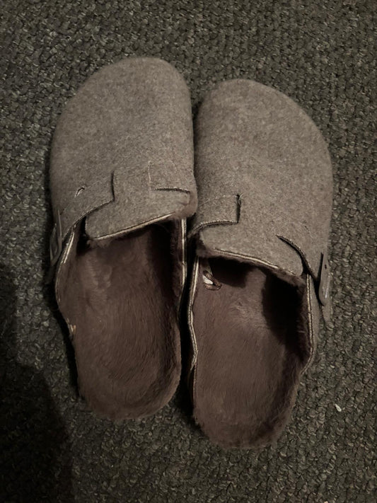 Highly scented, sweat soaked well worn slippers UK8