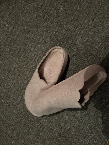 Sweat soaked well worn slippers UK8