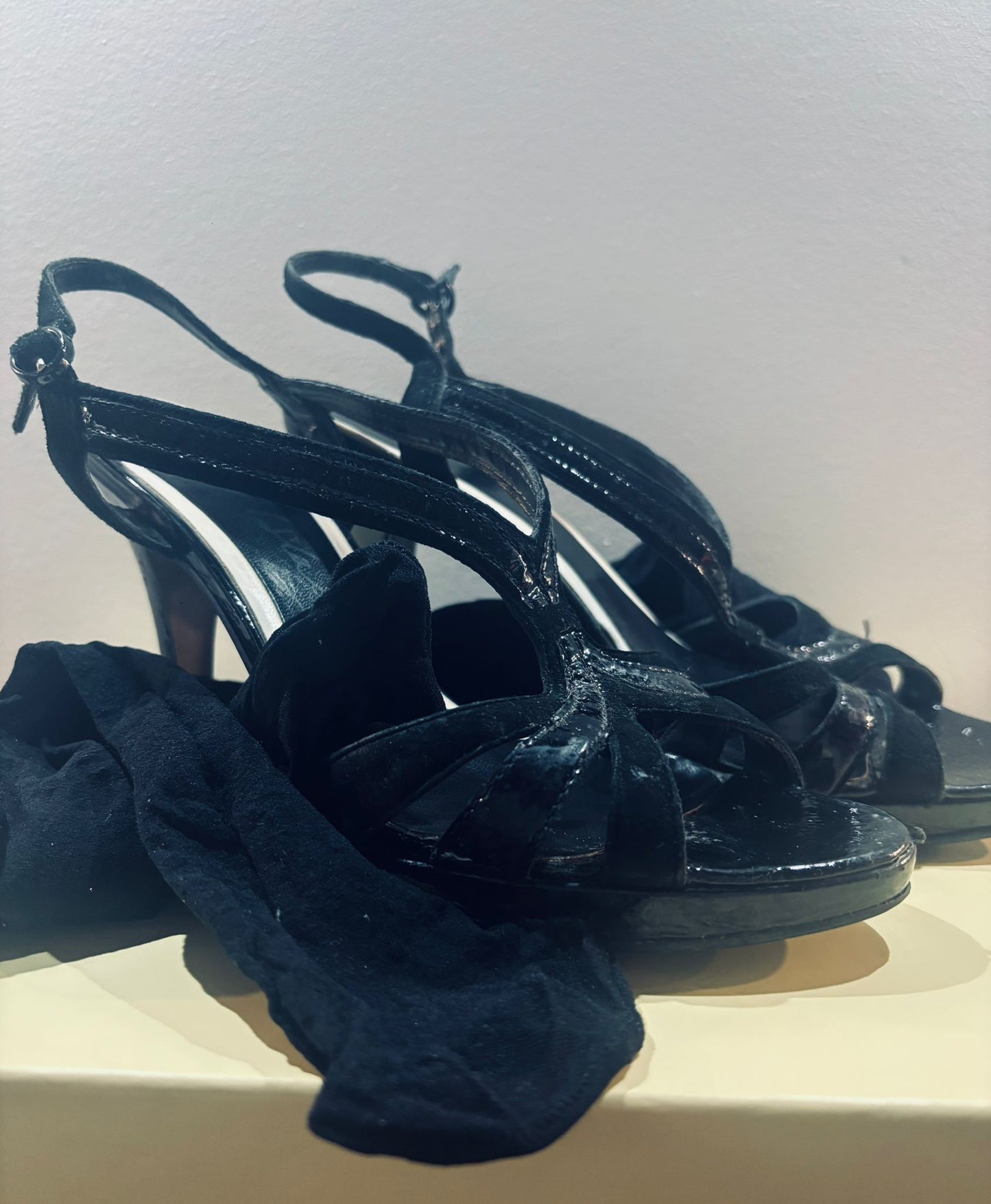 Strappy Heels and 15 Denier tights