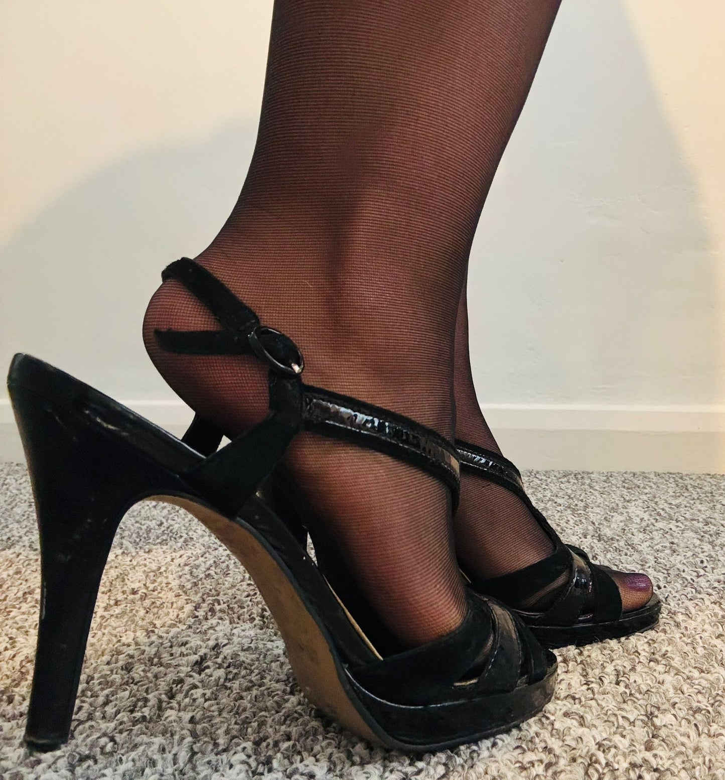 Strappy Heels and 15 Denier tights