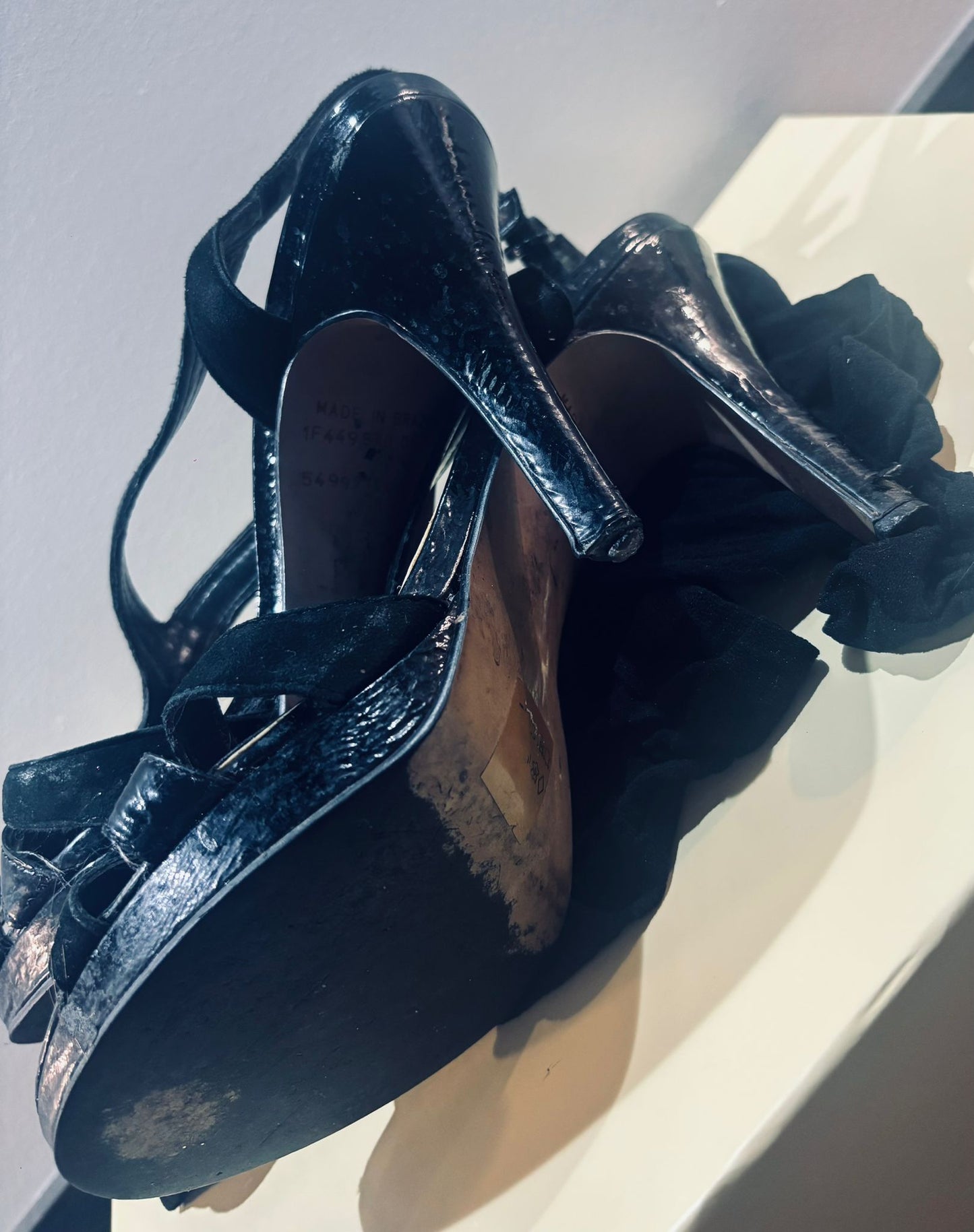 Strappy Heels and 15 Denier tights