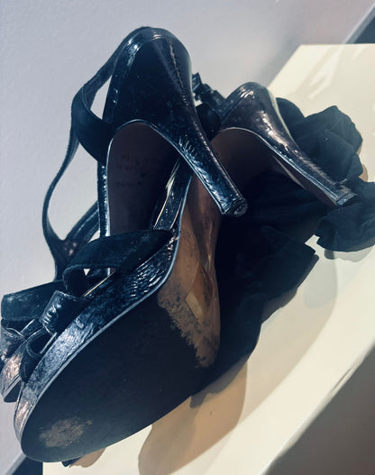 Strappy Heels and 15 Denier tights