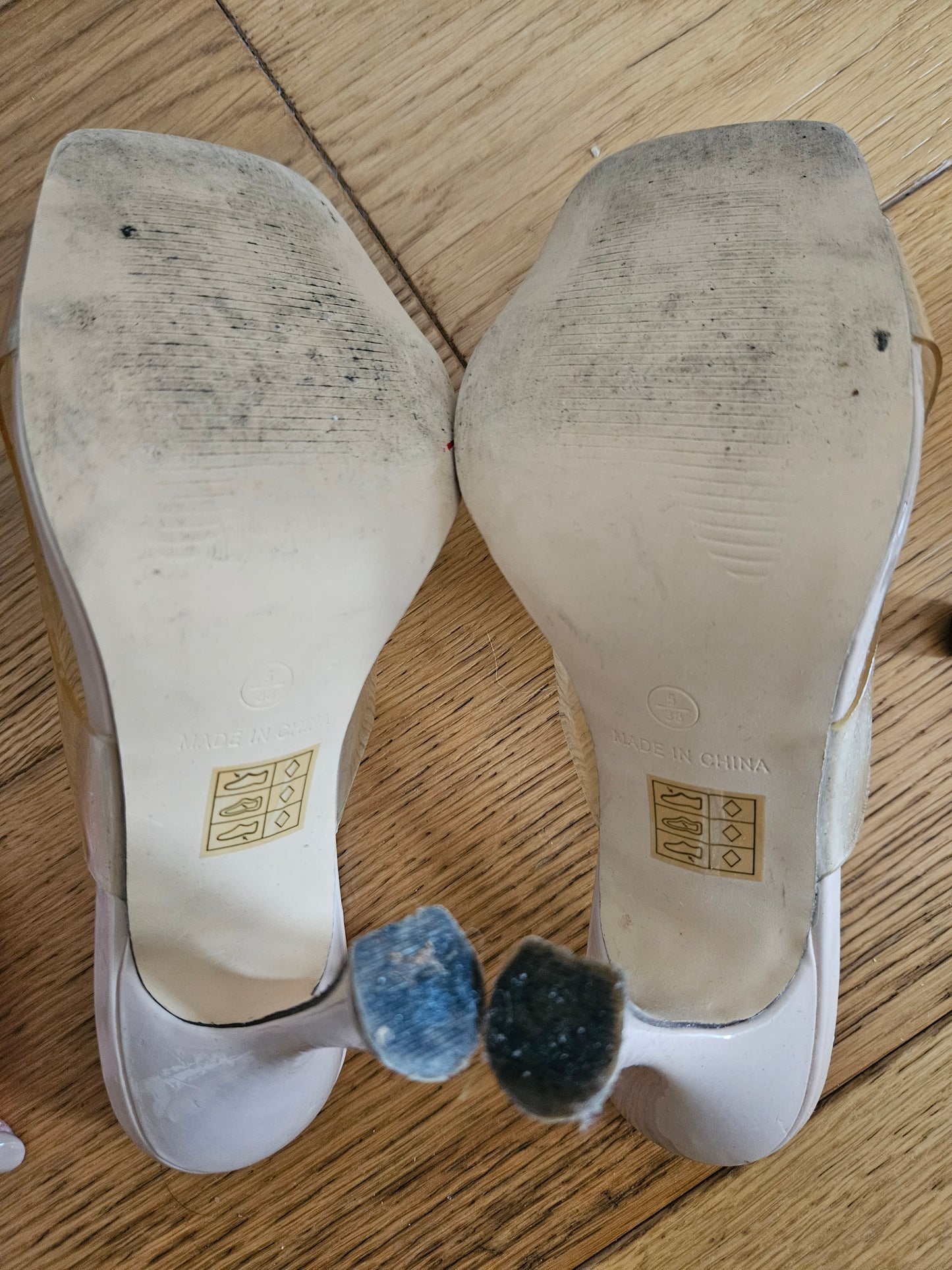 Perspex Mules in UK5