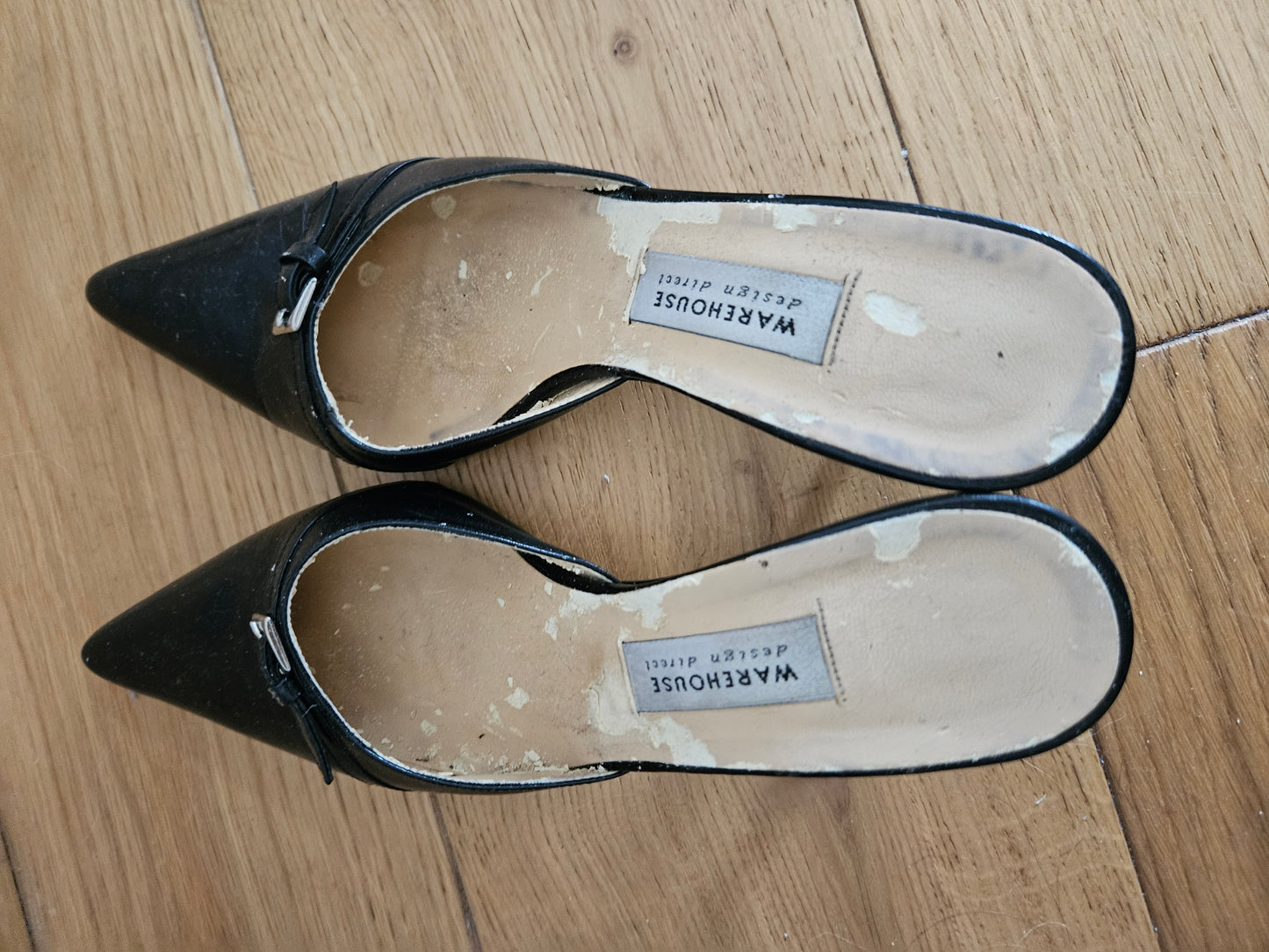Warehouse kitten heel mules UK5