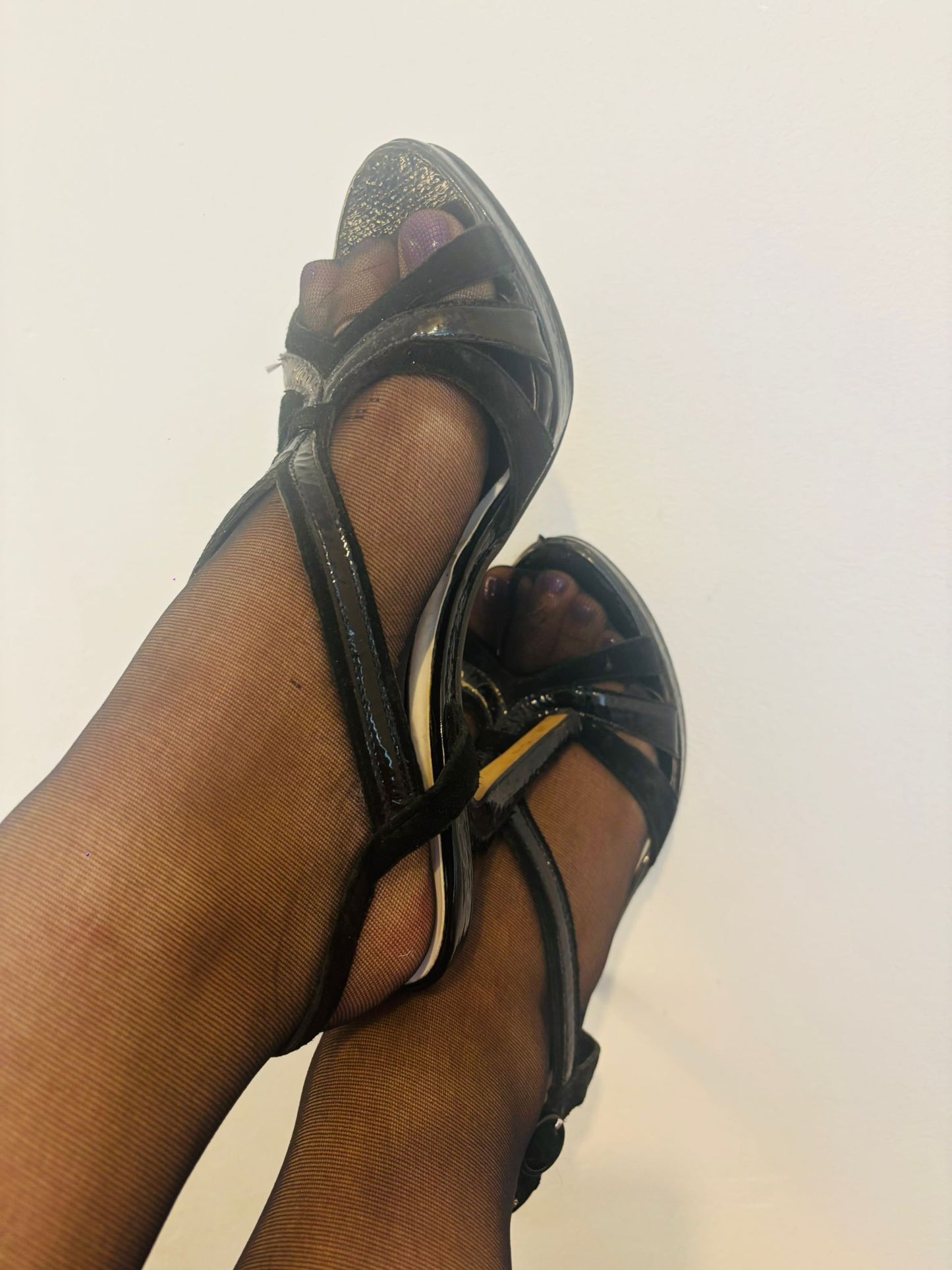 Strappy Heels and 15 Denier tights