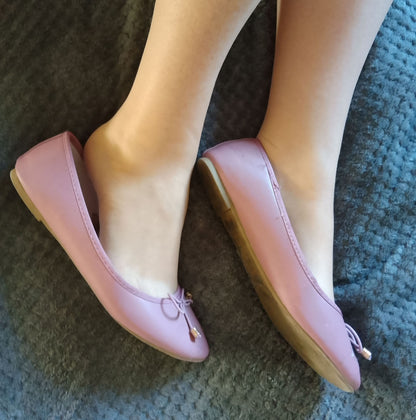 Pink Flats, ballerina style, UK5