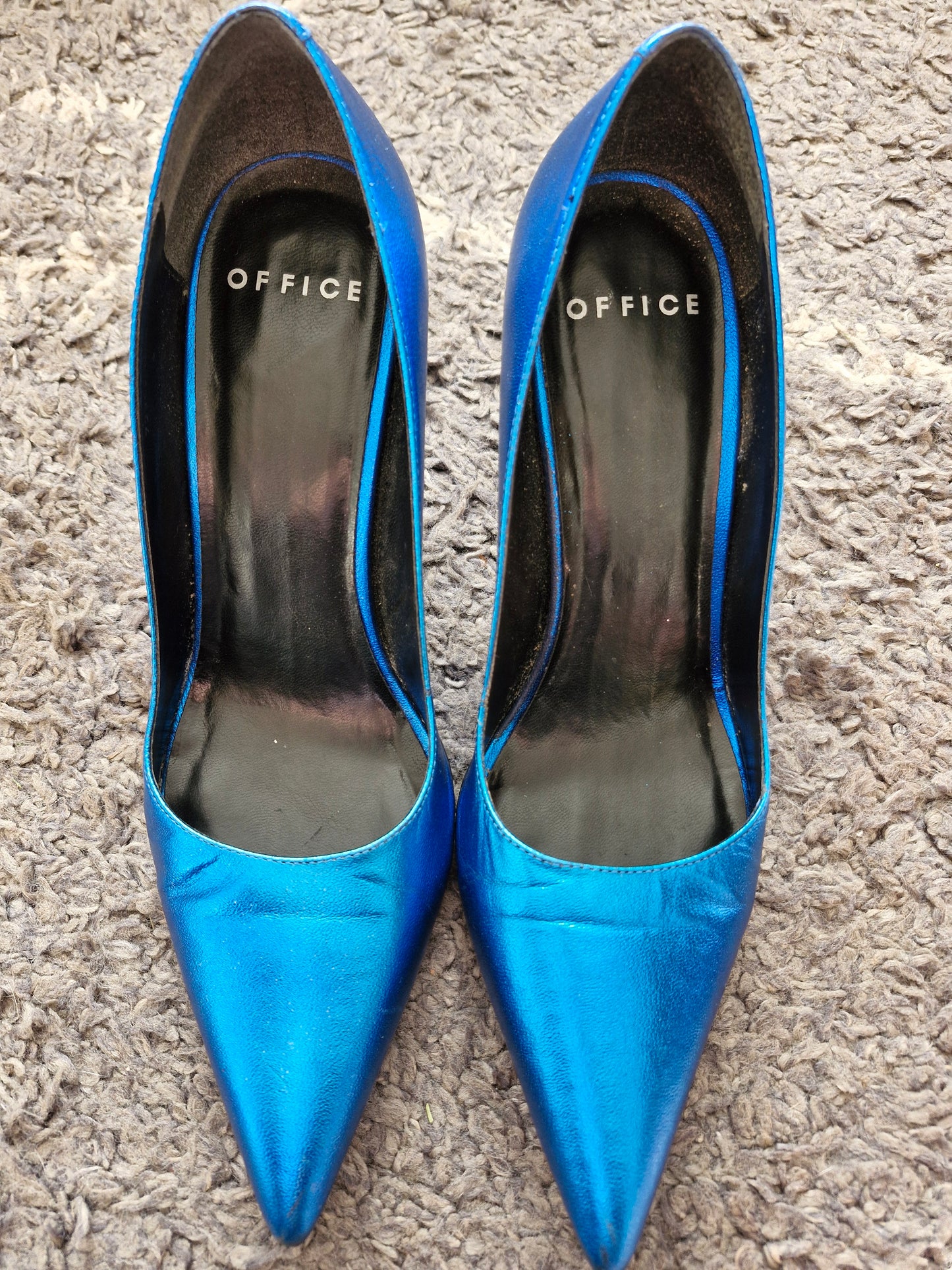 Electric Blue Well Worn Heels