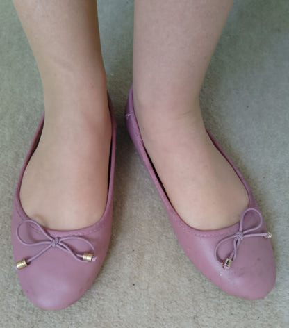 Pink Flats, ballerina style, UK5